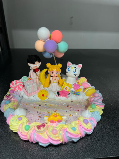 NO.8 Handmade Cream Glue Desktop Phone Stand